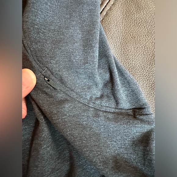 Lululemon Extra Mile 1/2 Zip - Heathered Nocturnal Teal / Black - Picture 7 of 11